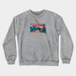 South Dakota Fly Fishing State River Sunset by TeeCreations Crewneck Sweatshirt